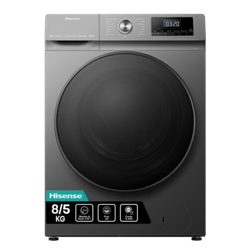 Hisense washing machine front load 8kg/5KG Grey WASH &DRY Full Automatic WD3Q8043BT
