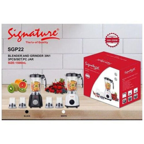 Signature 1.5L 3-in-1 Blender & Grinder SG-P22