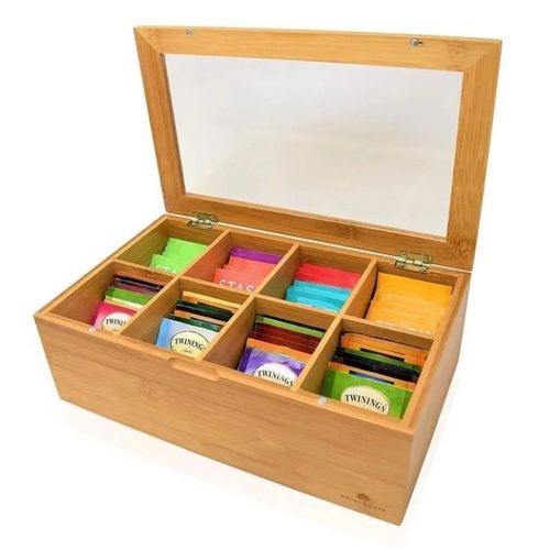 Bamboo Tea Bag Organiser