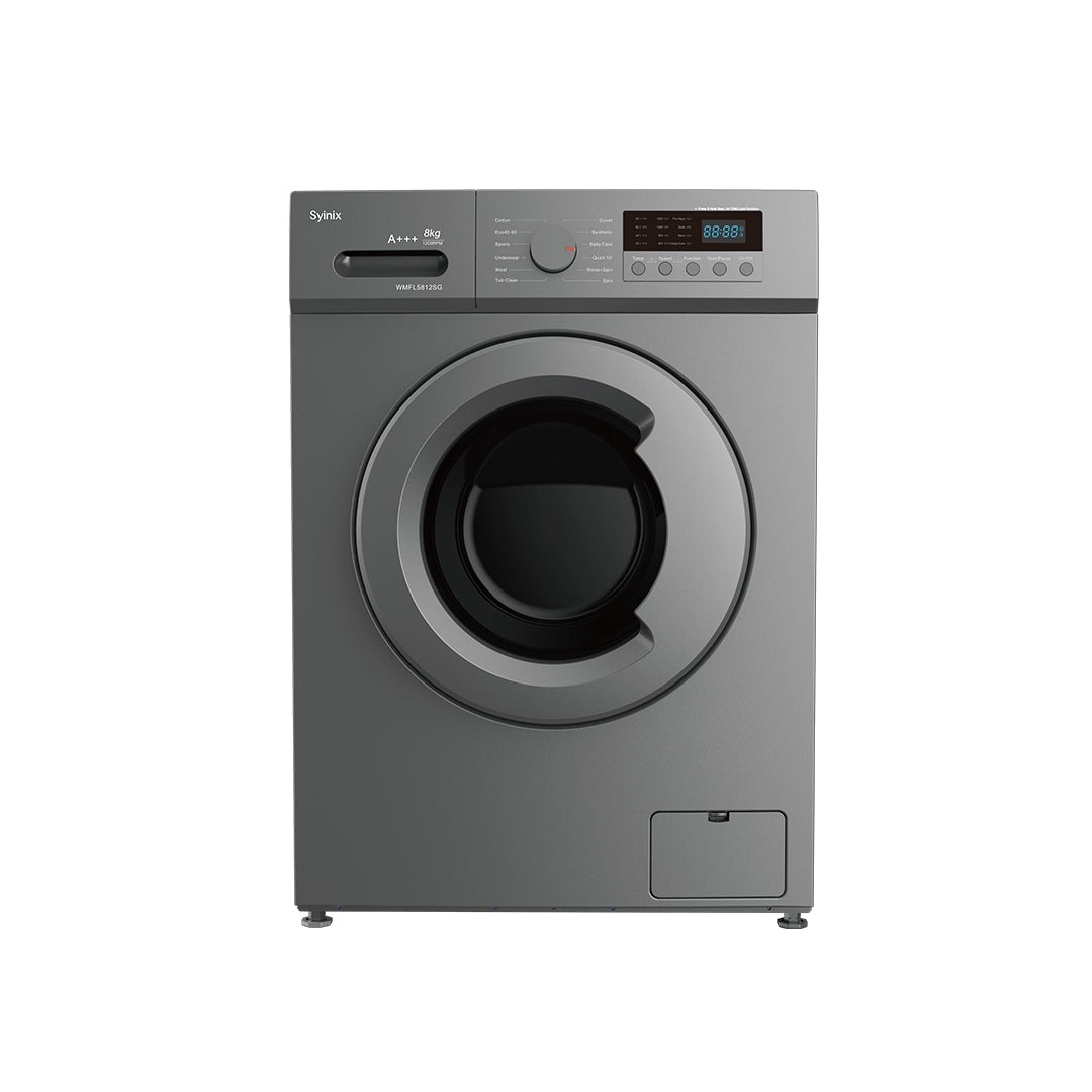 Syinix 8KG Front Load Washing Machine WMFL5812SG